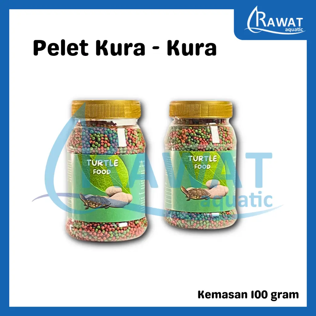 Pelet Kura Kura 1mm Pakan Makan Kura Kura Brazil Warna Mix Turtle Food