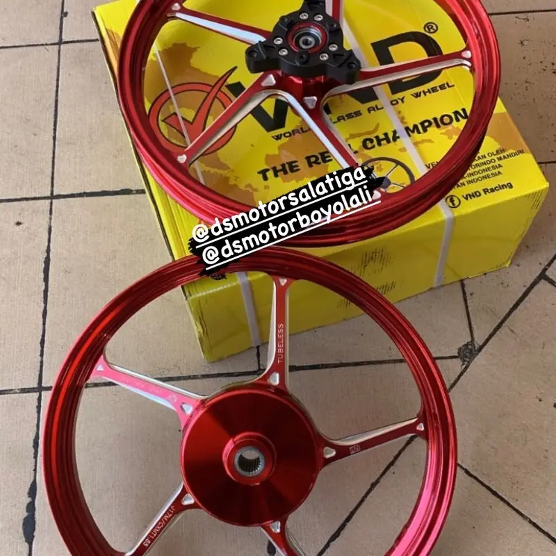 Velg VND AK55 Aerox ukuran 160 185 ring17 warna hitam biru merah 2
