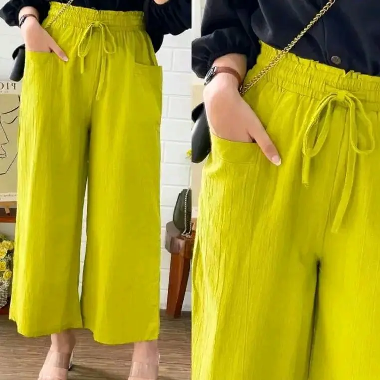 Celana Kulot pololinen All size Karet
