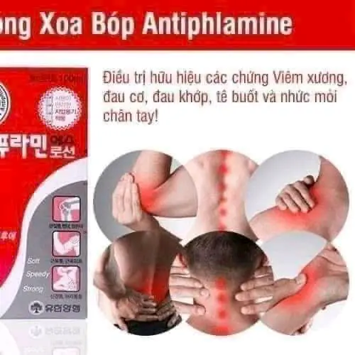 Dầu Nóng Xoa Bóp Hàn Quốc Antiphlamine 100ml 4