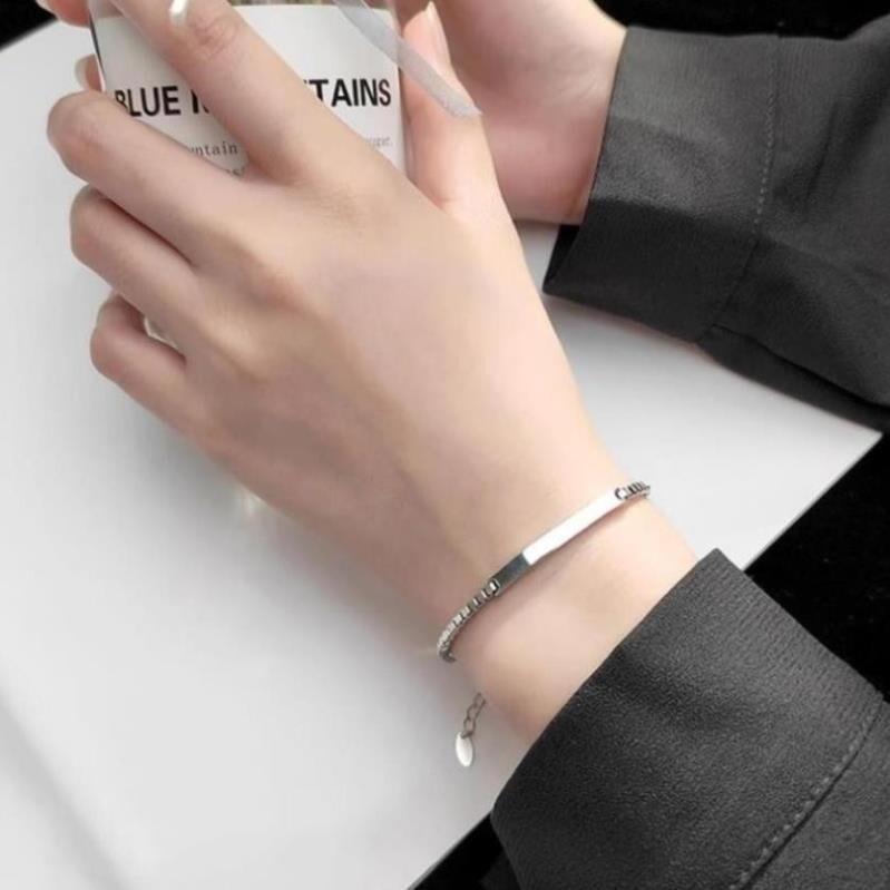 [Khắc tên] [Ghi Chú] Lắc  kèm tên cặp đôi vuông nam nữ Khắc Tên theo yêu cầu thuần Việt có sẵn không cần đợi, quà tặng tình yêu kèm hộp Titan Phụ Kiện - 1402 - Lễ tình nhân - Valentine vòng Hoa Lịch Pin vong tay tang nguoi yeu vòng  tay  cặp 3