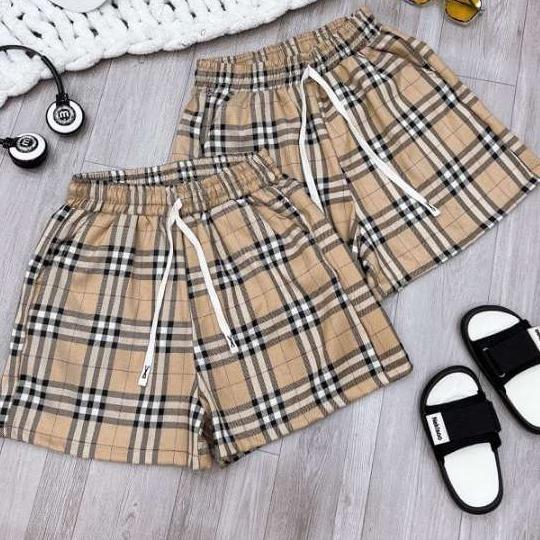 quần kẻ karo vải thô mềm mại dáng trẻ trung mặc mát ko nhăn Nam Menswear