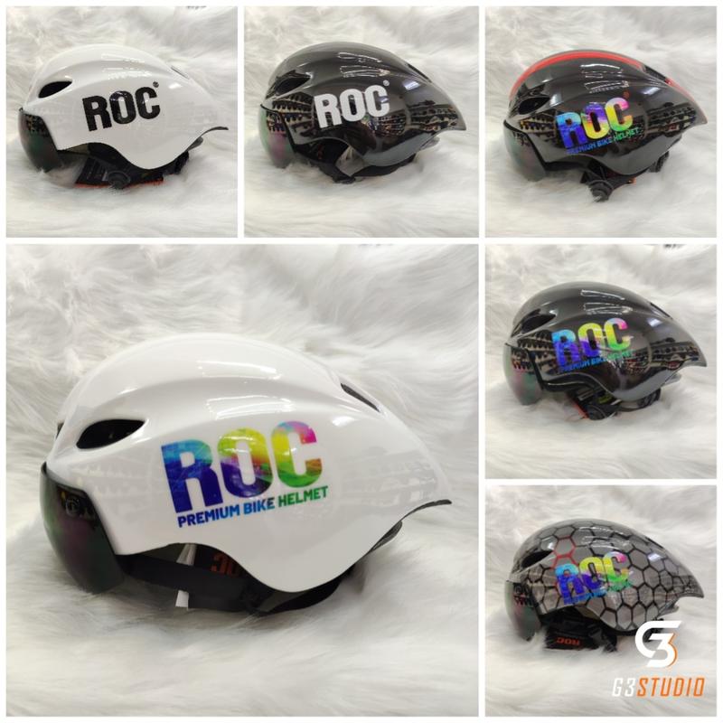 "Xả Kho Năm Mới" Mũ Bảo Hiểm Xe Đạp ROC 16 Khoá Nam Châm Chính Hãng Thương Hiệu ROC HELMET Kèm Tai Thỏ Túi ROC