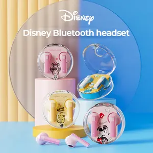 Disney-LK-11 Headphone Nirkabel Bluetooth 5.2 Hifi Stereo Musik Peredam Kebisingan dengan Mikrofon Siaga Ekstra Panjang, Desain Fashion
