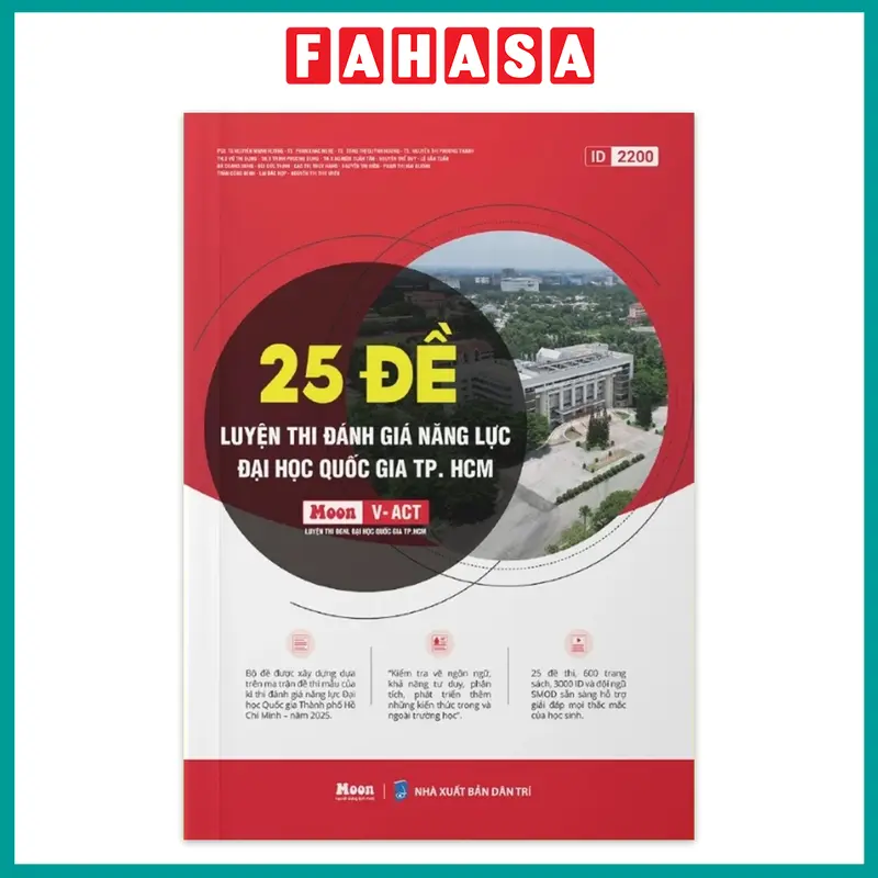 Sách - 25 Đề Ôn Thi Đánh Giá Năng Lực Đại Học Quốc Gia TP. HCM 0