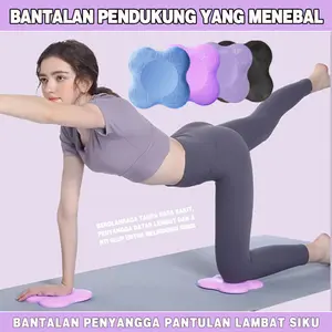 Matras Yoga Tebal Berlutut 20x20x2cm Anti-Slip, Dukungan Lutut & Siku Rebound Lambat, Keras untuk Meditasi, Olahraga Rumah, Pilates - Warna Ungu, Biru Muda, Pink, Hitam, Kualitas Terbaik