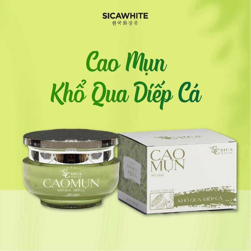 Cao Mụn - Khổ Qua & Diếp Cá (15gr) Kem Mụn Lotion Hỗ Trợ Da Mụn ( Không Đỏ - Không Sưng - Không Bong )