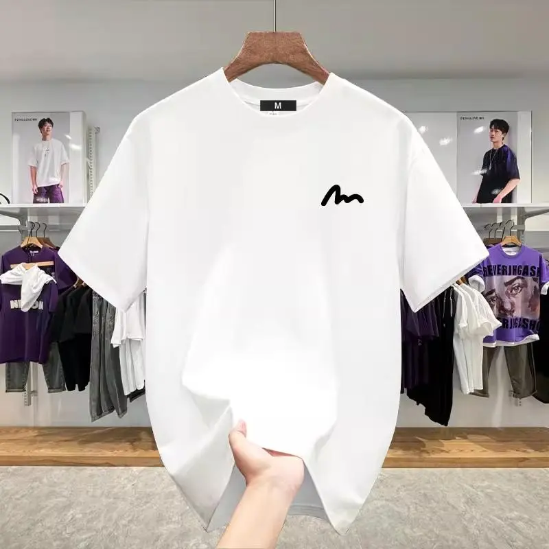 Áo Phong Nam tay dài form rộng 100% Cotton Tay Ngắn Dáng Rộng Cách Hàn Quốc Thời Trang Áo Thun trắng Local Brand Big size