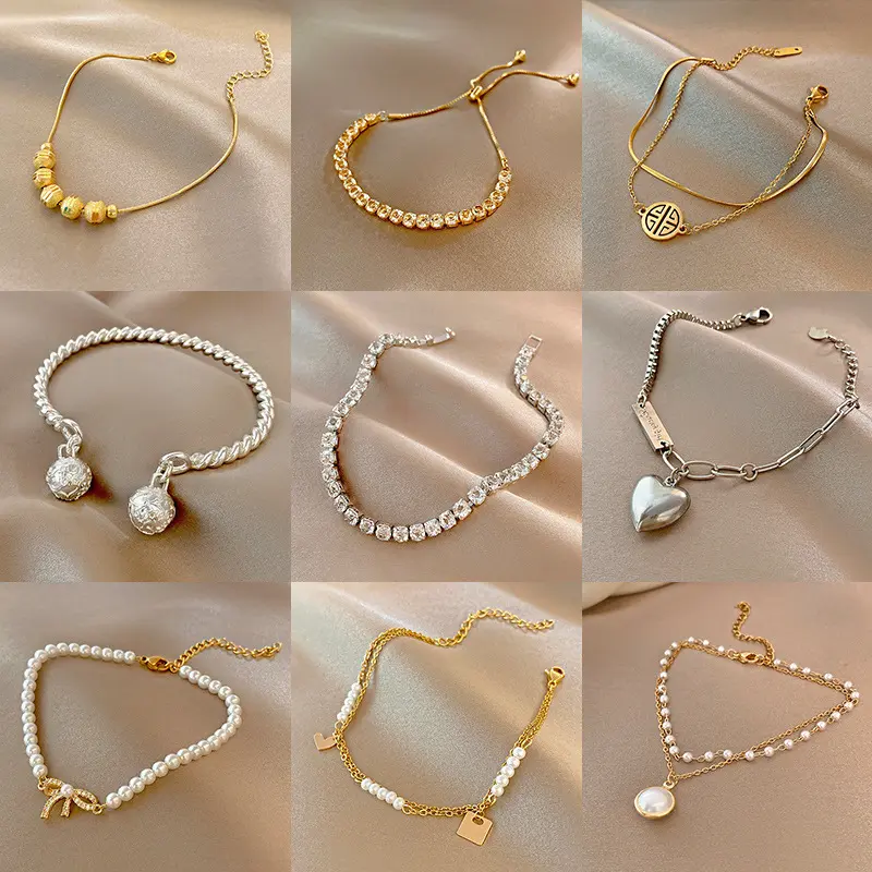 1pc personality temperament bracelet everything simple bracelet Harbour wind geometric niche bracelet