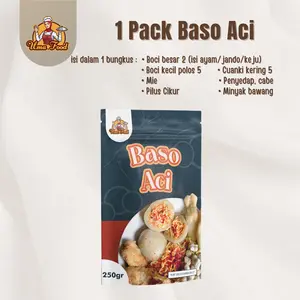 1 Pack Baso Aci Umafood isian ayam suir/jando pedas/keju