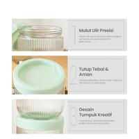 Gambar [COD] Goto Living X Jordi Onsu [Bundle] Set 3 in 1 Juno Love Toples Kaca Bening Storage Container Food Wadah Makanan Kue Kedap Udara Serbaguna [2] #CR - LOVE dari Goto Living Kota Tangerang 5 Tokopedia