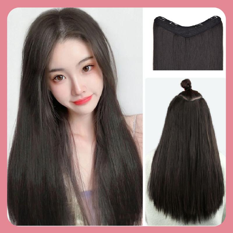 Tóc kẹp chữ U dáng thẳng dài óng mượt KT12 tóc giả Wig