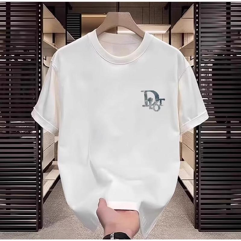 Interesting text&pattern printed men's short sleeved T-shirt, soft and comfortable, casual and fashionable, suitable for home, work, and outdoor wear 2