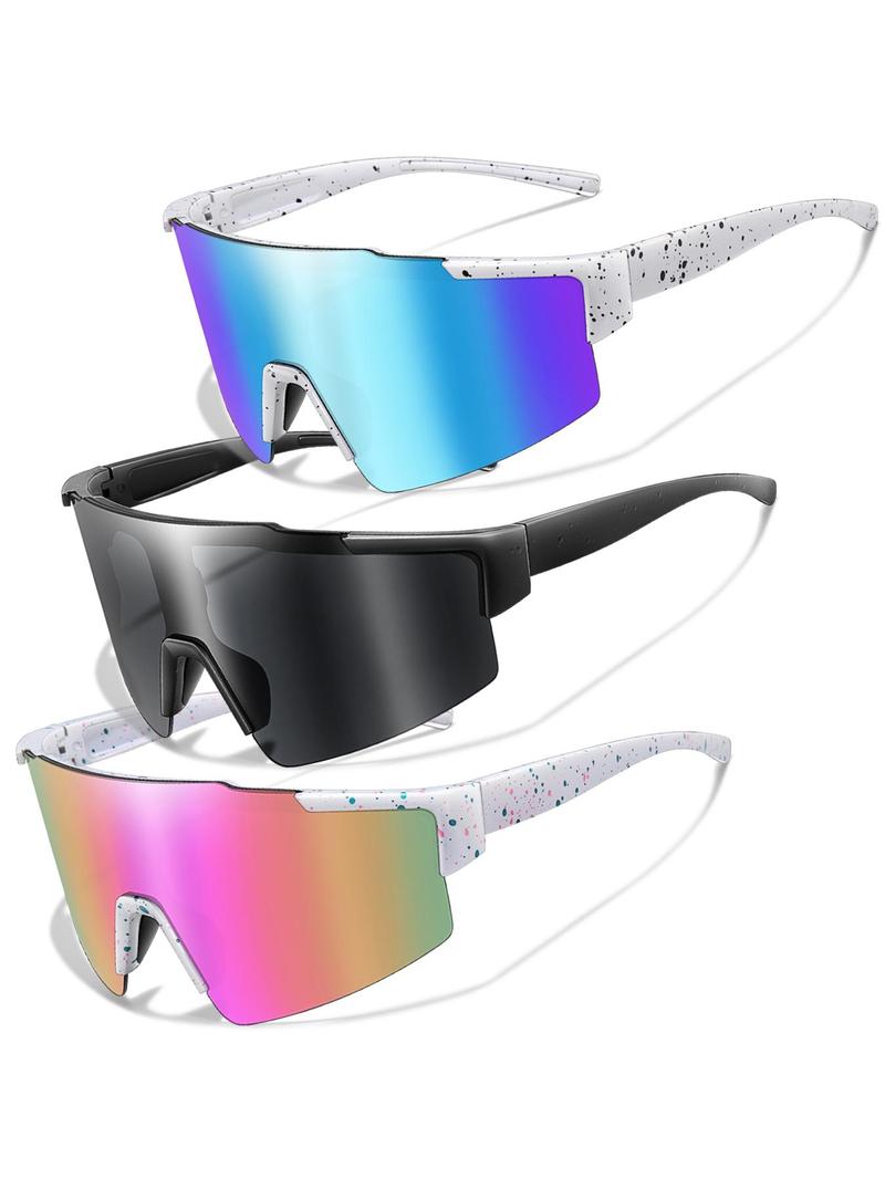 Product Introduction of Unisex Sporty Mirror Lens Sunglasses, Outdoor Sports Eyewear for Cycling, Running, Fishing, Driving, Fashion Accessories for Outdoor Activities, Goggles 16