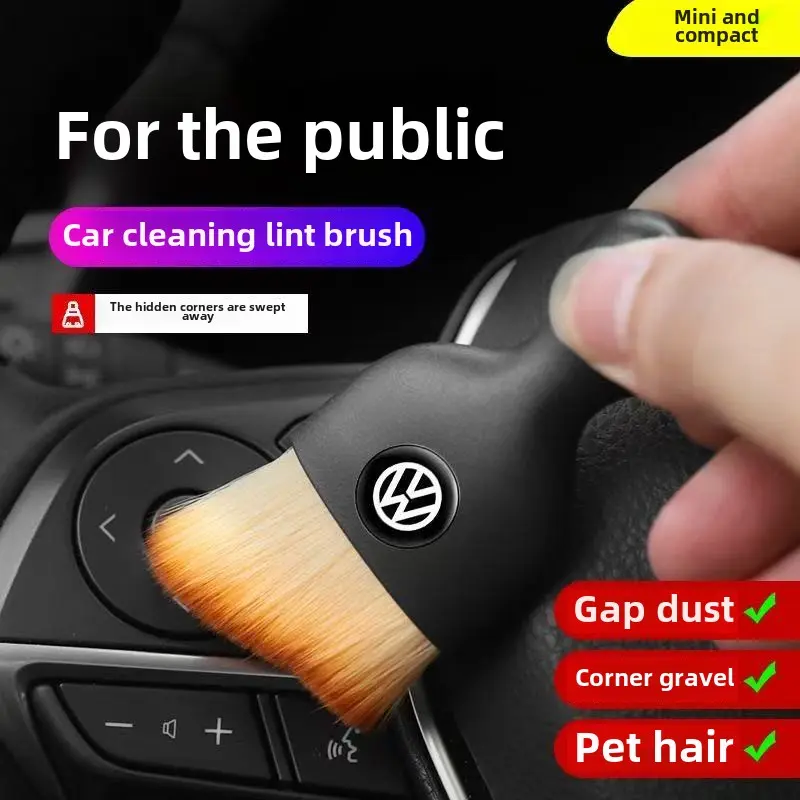Car interior cleaning tool suitable for Volkswagen Jetta VS5 VS7 VA3 dust removal air conditioning outlet soft bristle brush gap dust removal brush