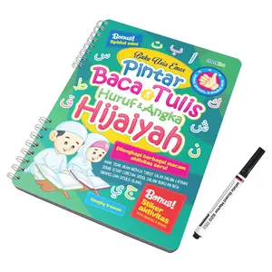 Buku Usia Emas Pintar Baca & Tulis Huruf & Angka Hijaiyah Bisa Hapus Tulis Ulang