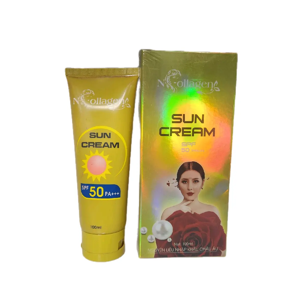 Kem Chống Nắng Collagen Hỗ Trợ  Dưỡng Trắng Da 100ml