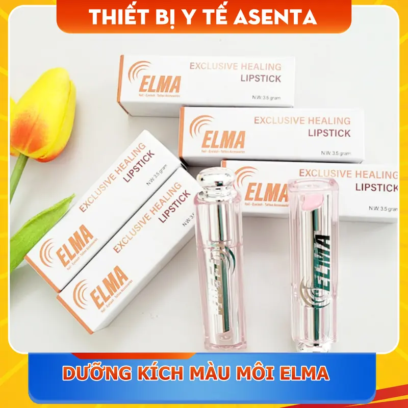 Son dưỡng môi có màu Elma, Dưỡng kích màu môi sau xăm, ngừa thâm loang - Hũ/Son thỏi - Cosmetic, Mỹ Phẩm 5