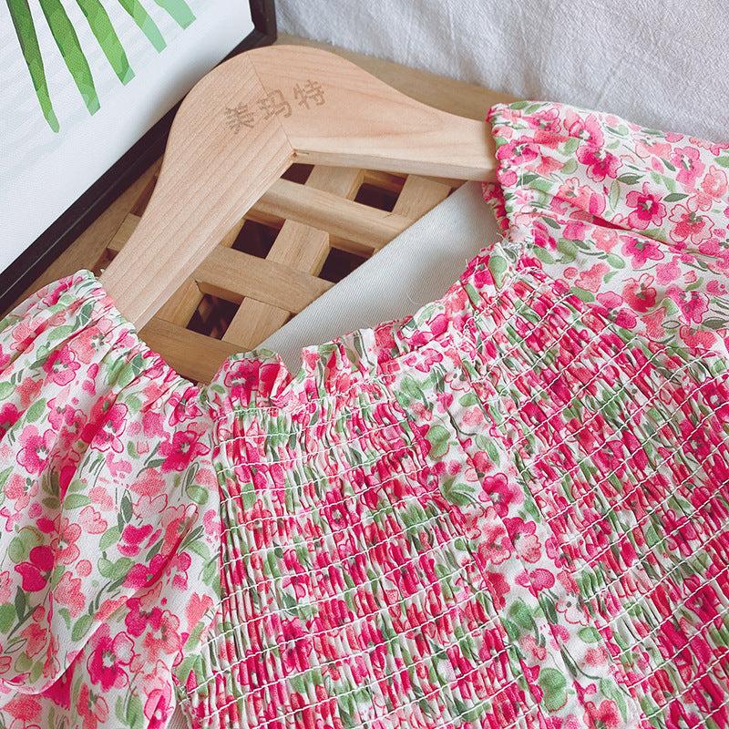 [363655] - Setelan Blouse Celana Panjang Kulot Anak Perempuan - Motif Rubber Flowers 6