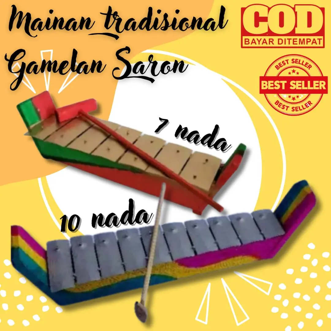 Alat musik tradisionalanak gamelan saron gambang jaranan kuda lumping Toys