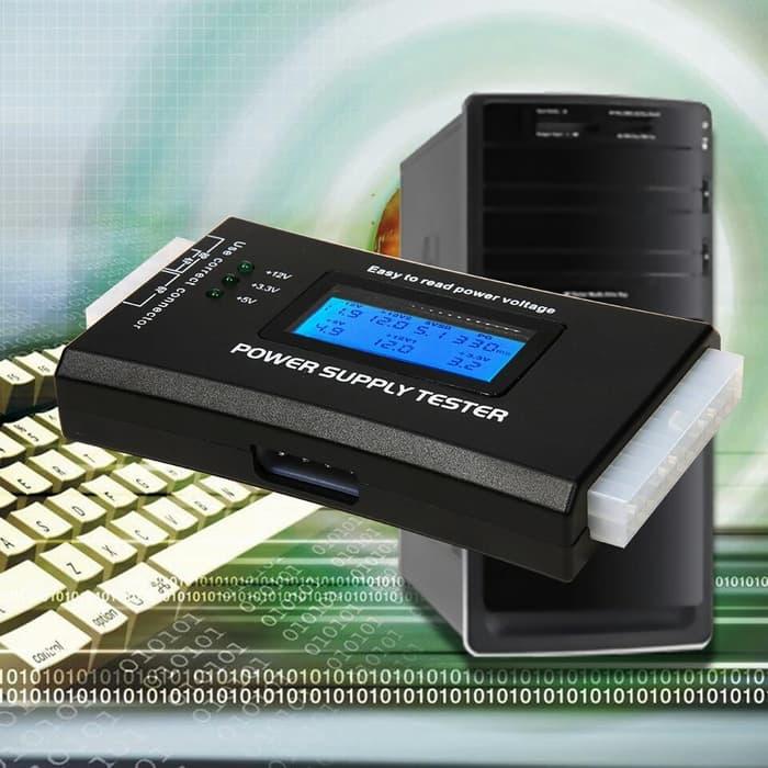 Jual tester power supply digital 20-24 pin ATX komputer PSU diagnostic ...