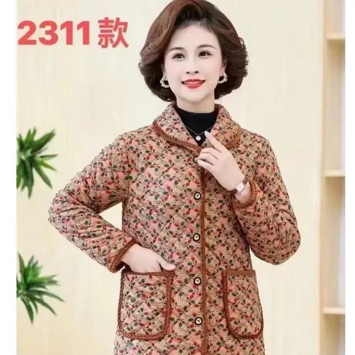 Áo Khoác Bông  Nhẹ , Ấm Cho Các Mẹ , Bà Size 40-65kg 6