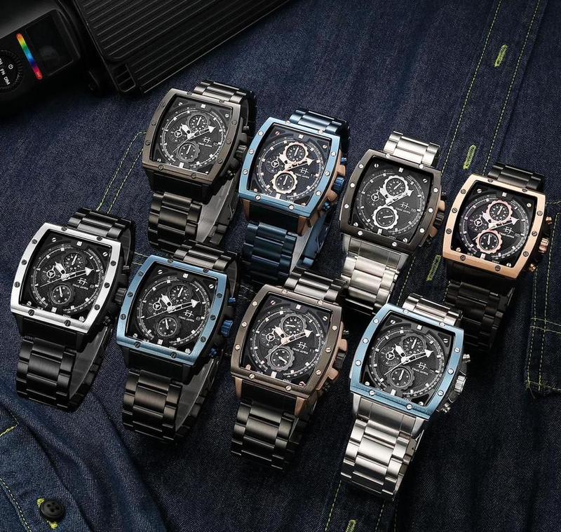 DISKON   Jam Tangan Evans Jeyden 9463-1 Rantai Stailess Chrono Water Resist Cod Watches 4