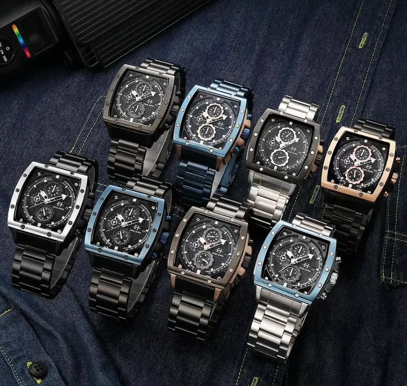 DISKON   Jam Tangan Evans Jeyden 9463-1 Rantai Stailess Chrono Water Resist Cod Watches 3