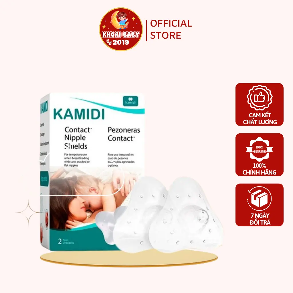 Núm Trợ Ti KamidiI-Madela Hỗ Trợ Cho Bé Và Bảo Vệ Đầu Ngực Cho Mẹ