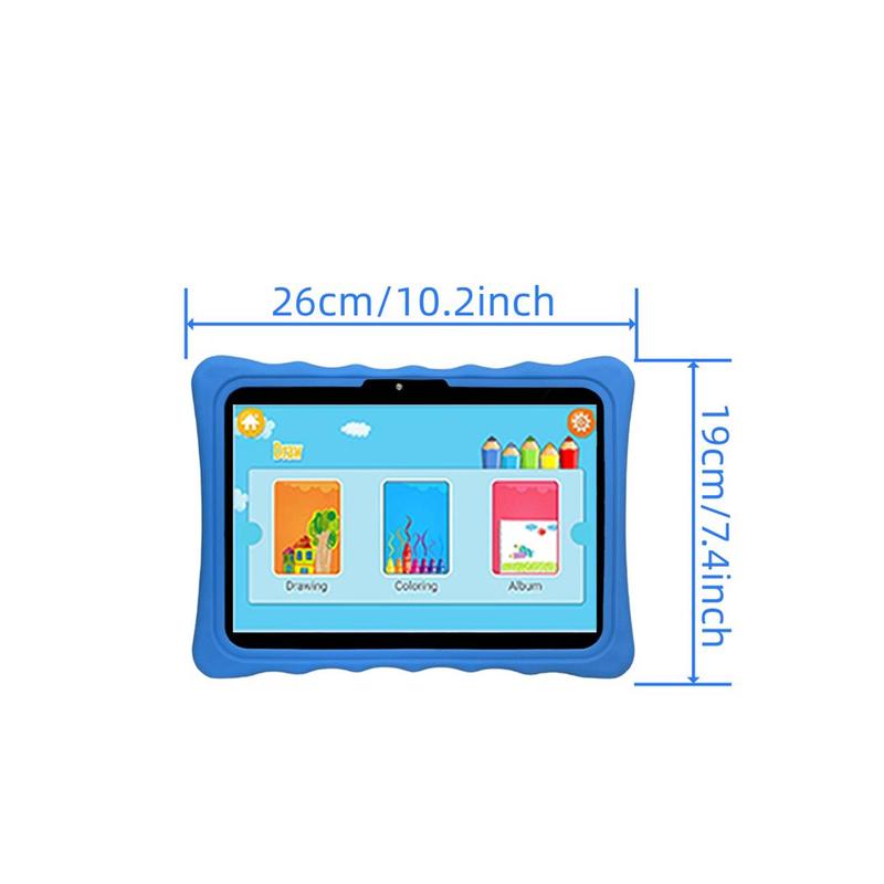 Product Introduction of 10.1 Inch Android 13 Tablet, Parental Control Tablet with Silicone Case, Portable Educational Tablet with Dual Camera, Ideal Gift 1