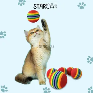 SC Mainan Kucing Bola Pet Toy Bergerak Dikejar Berlari