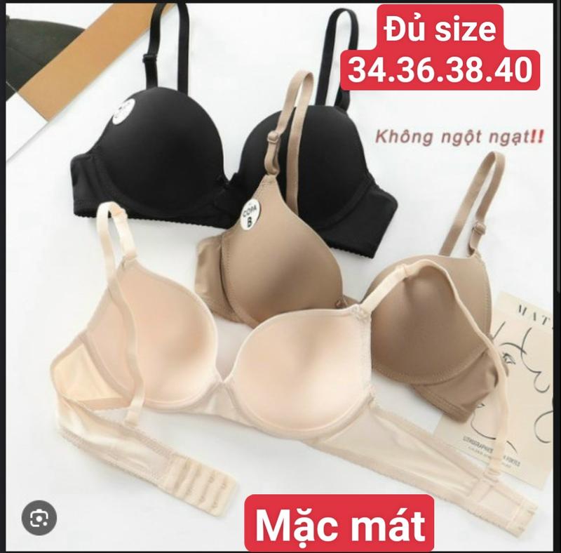 Product Introduction of Combo 3 Áo lót nữ mút mỏng Y01 chất mát mịn hàng Copa xuất my- có gọng có size 34. 36. 38 có lẻ 1 áo.40  Nữ Nhung Women 5