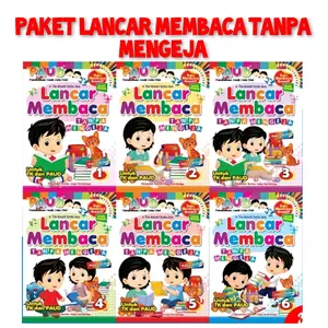 Buku Anak Paket isi 6 Paud Kreatif Lancar Membaca Tanpa Mengeja Serba Jaya Belajar Membaca books Stationery
