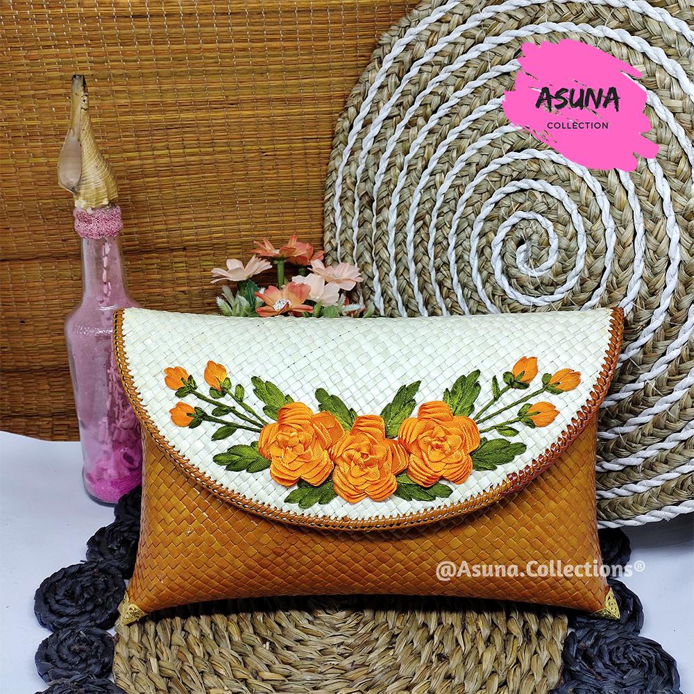 Dompet Wanita Anyaman Pandan Clutch Anyam Tradisional Unik   Clutches & Wristlets Clutches & Wristlets