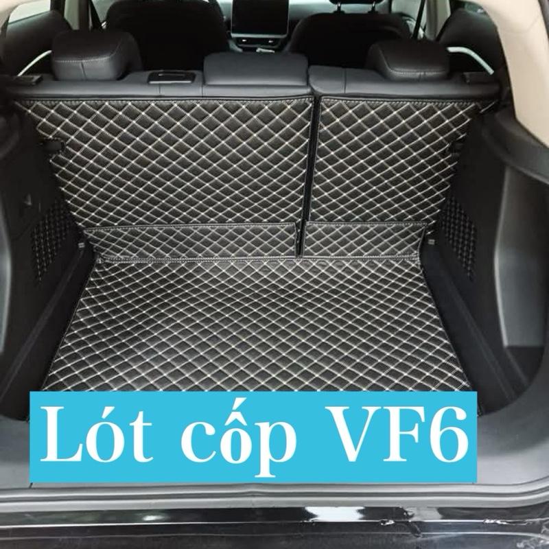 Lót cốp Vinfast VF6 - Thảm da chống xước chống nước không mùi