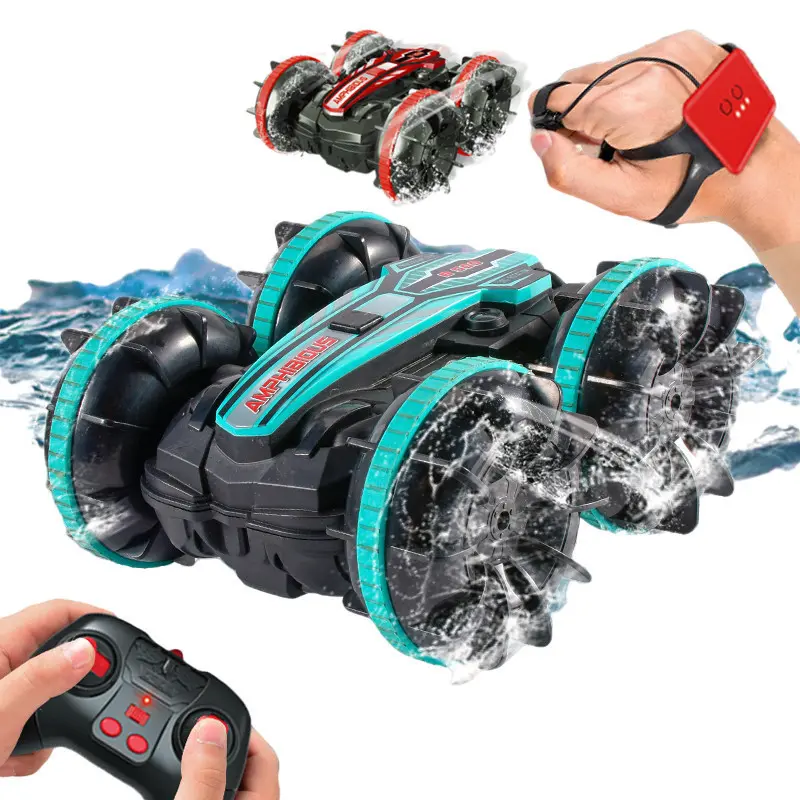 Mainan Anak Mobil Remote Control Sensor Tangan Akrobat Amfibi USB Mengisi Mobil Akrobat Remote Control Mobil 0