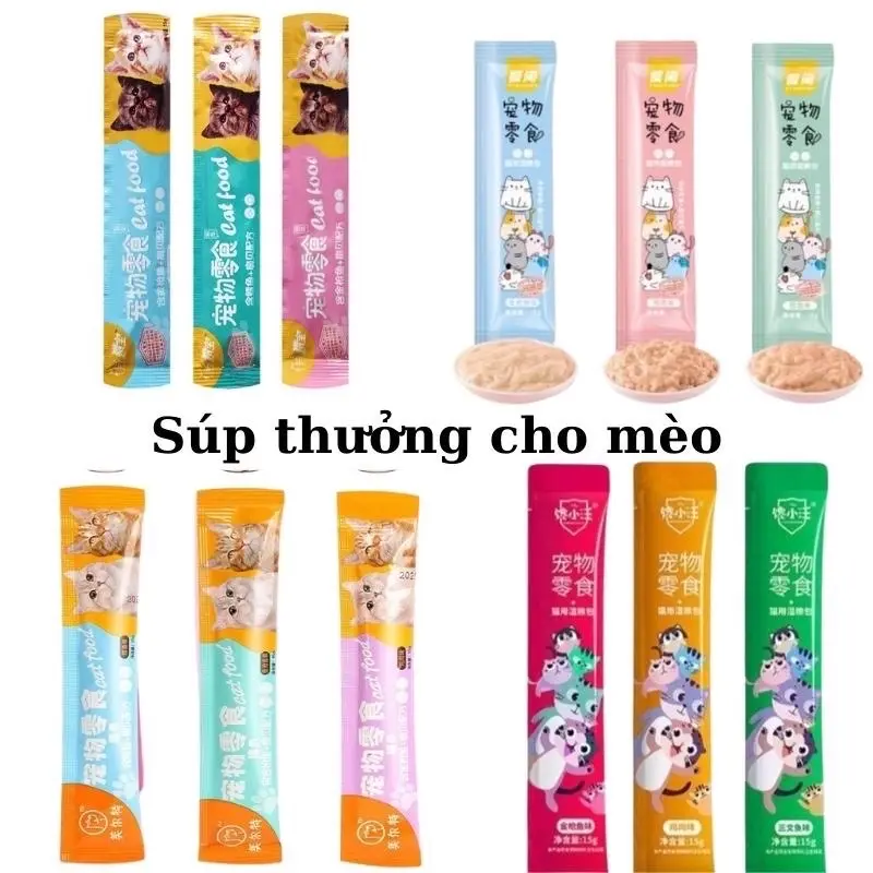 Súp thưởng dinh dưỡng cho mèo thanh 15g