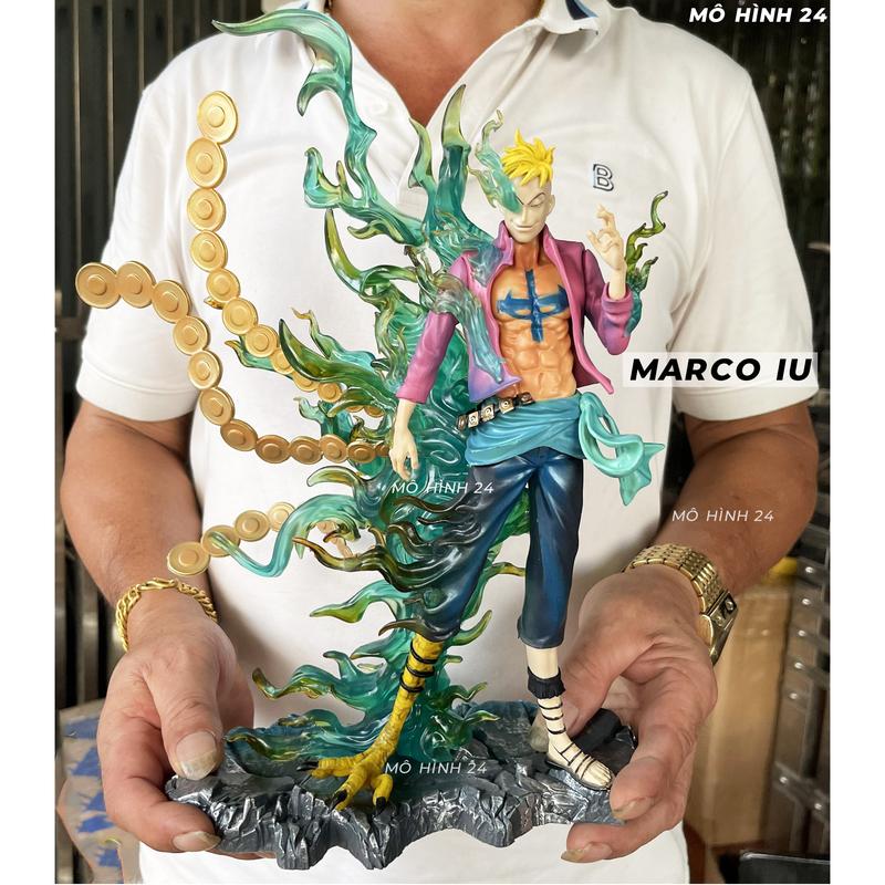 Mô hình nhân vật Marco Phoenix đội trưởng đội 1 băng râu trắng figure one piece phượng hoàng marco Lai dáng đứng 0