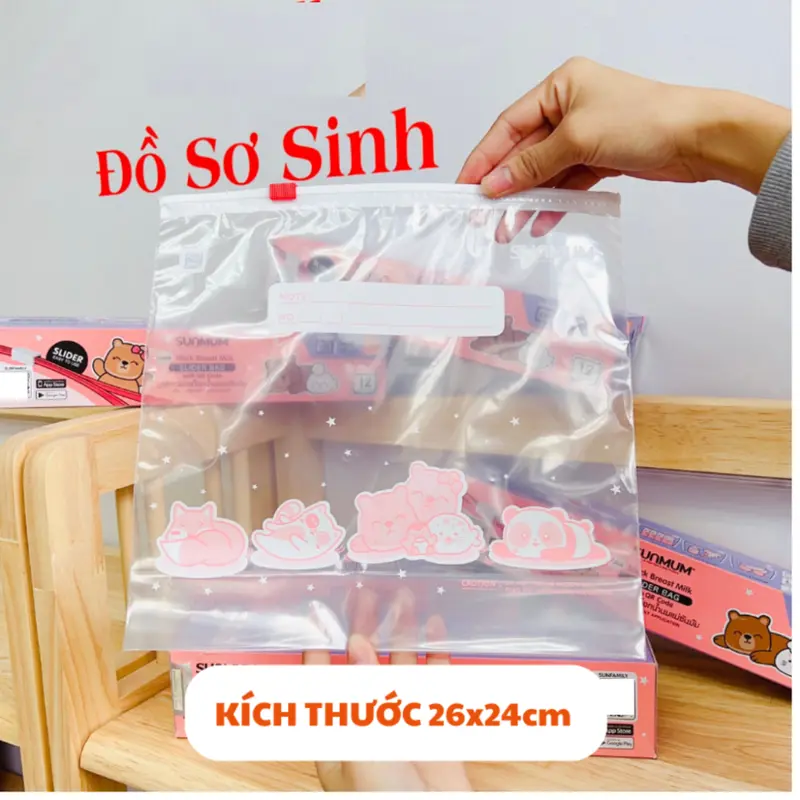 Túi trữ sữa Sunmum chính hãng dung tích 100ml, 150ml, 250ml date 2029 Đựng Sữa Bột 4