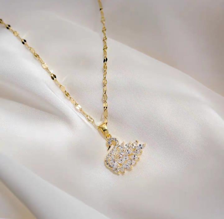 Product Introduction of Kalung Wanita Import  Tatanium Anti Karat Anti Luntur Selamanya Aksesoris Wanita Bahan Titanium Fashion Wanita Titanium 1