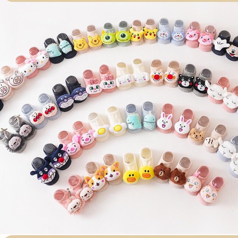 Mã 09 [0-3 Tuổi]  Tất Vớ Hình Thú, Tất Thú Nhồi Bông Tất Hoạt Hình Cho Bé Vớ Hình Thù 3D Chống Trơn Len