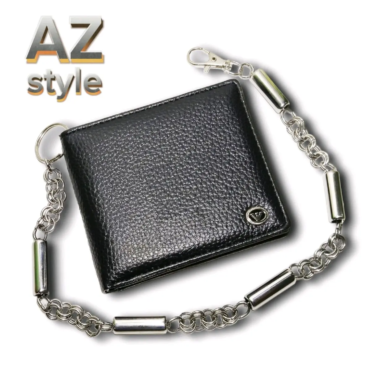 AZ 01 DOMPET RANTAI PRIA TERBARU DOMPET PRIA SATU SET RANTAI Kulit