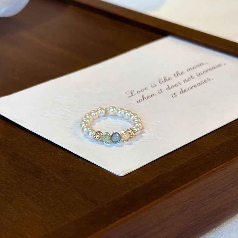 【nhẫn mân côi】Nhẫn Hạt May Mắn, Hạt Séc Đầy Màu Sắc, S925, Nhẫn Thời Trang Dễ Phối Đồ Cá Tính Cao Cấp Giá Cả Phải Chăng, Nhẫn Hạt Cao Cấp, Nhẫn, Nhẫn May Mắn, Nhẫn 1