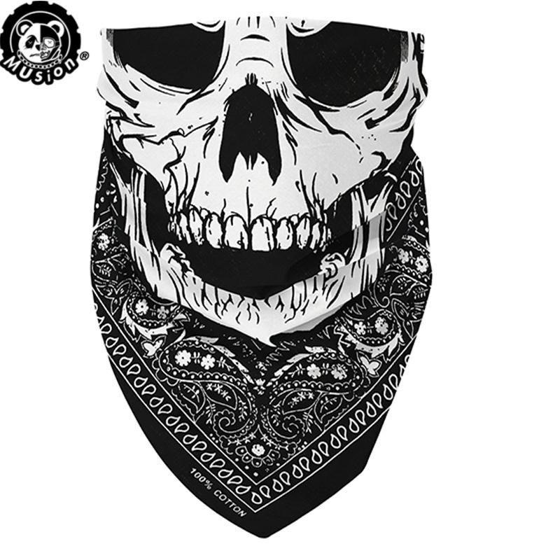 Khăn Bandana, Thiết Kế Đầu Lâu Musion, Làm Bằng Bông, Màu Đen, Phong Cách Cổ Điển Và Hip Hop, Durag, Mặt Nạ Đầu Lâu Harley Davidson, Thiết Kế Chìa Khóa Kain, Khăn Quàng Cổ Vuông Cổ Điển Thích Hợp Cho Khăn Bandana Đi Xe Máy Cho Nam 1