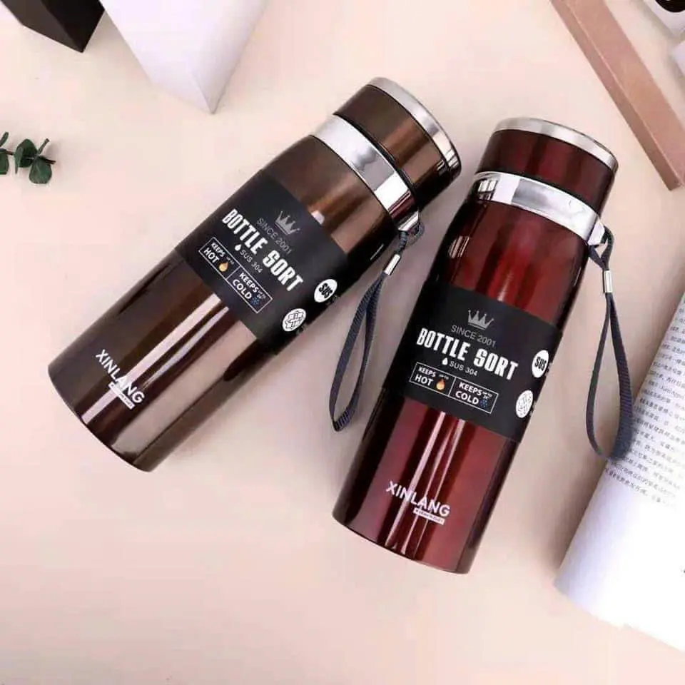[ Thanh Lý ] Bình Giữ Nhiệt 1000ml Inox Giữ Nhiệt Tối Ưu Có Nắp Lọc Trà Lõi Thép Chống Gỉ Cao Cấp ( giao màu ngẫu ngiên )
