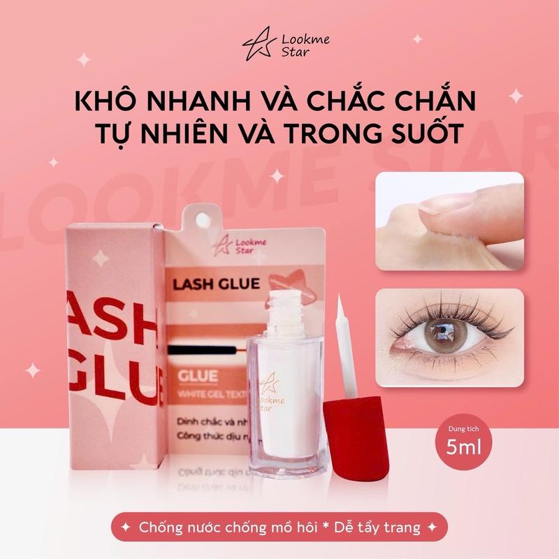 Keo Dán Mi Lookme Star 3 Trong 1 Gắn Mi Chùm Mi Sợi Mi Gân Trong Siêu Chắc Không Cay Mắt  Trang Điểm (5ML) Mỹ Phẩm