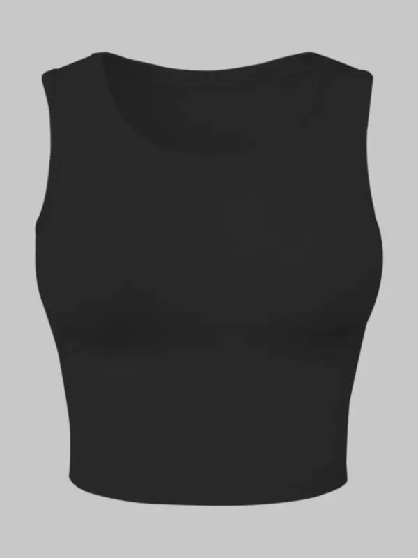 Women's Bull Head & Letter Print Round Neck Tank Top, Casual Sleeveless Graphic Top for Summer, Ladies Clothes for Daily Wear, Clothing,  Summer Top 5