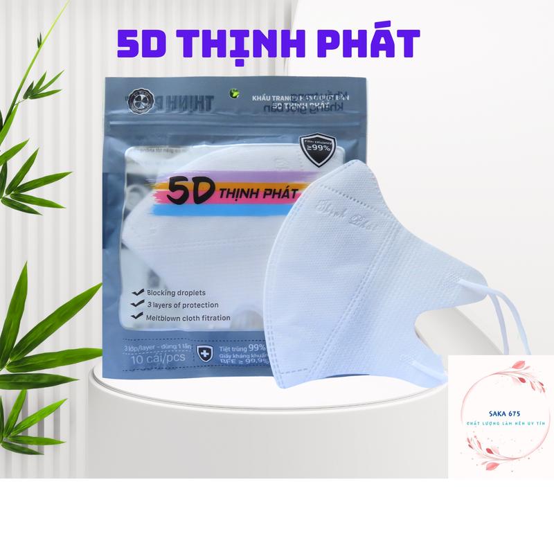 [ Set 50 cái ] Khẩu Trang 5D Thịnh Phát saka675 - Khẩu Trang Ôm Sát Mặt Dành Cho Người Lớn Tác Dụng Ngăn Ngừa Bụi Mịn. Phụ Kiện Accessories Nam