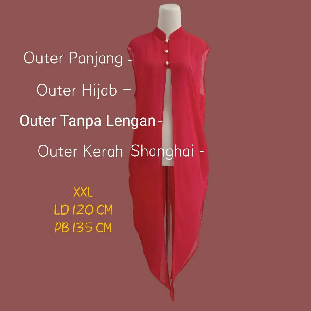 outer long cardigan polos bahan ceruty / outer hijab / outer panjang untuk gamis / baju muslim wanita
