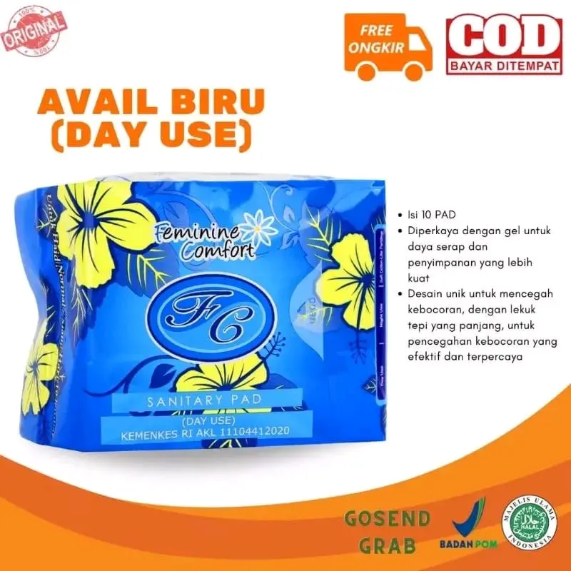 AVAIL PEMBALUT BIRU DAY USE HERBAL ORIGINAL BPOM MURAH (AVAIL) EXP 2027